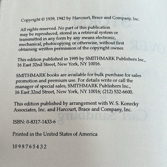 Carl Sandburg's Storm Over The Land Profile of The Civil War Hardcover Book 1995 - Picture 11 of 13